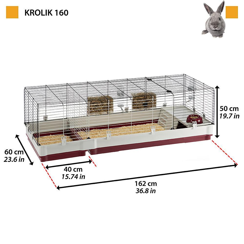 Клітка для кроликів і морських свинок Ferplast Krolik 160 162х60х50 см (57072670) - фото 4