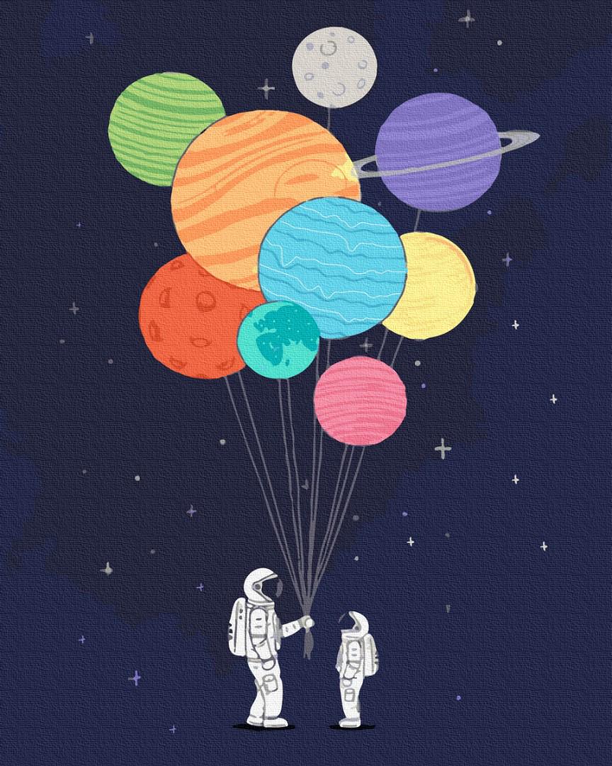 Картина по номерам Brushme Стадии мира 40х50 см (G534)