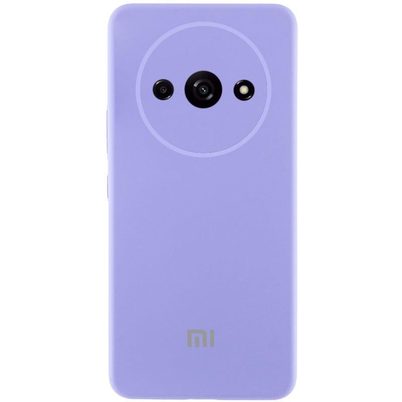 Протиударний чохол Silicone Cover Lakshmi Full Camera (AAA) with Logo для Xiaomi Redmi A3 Бузковий / Dasheen