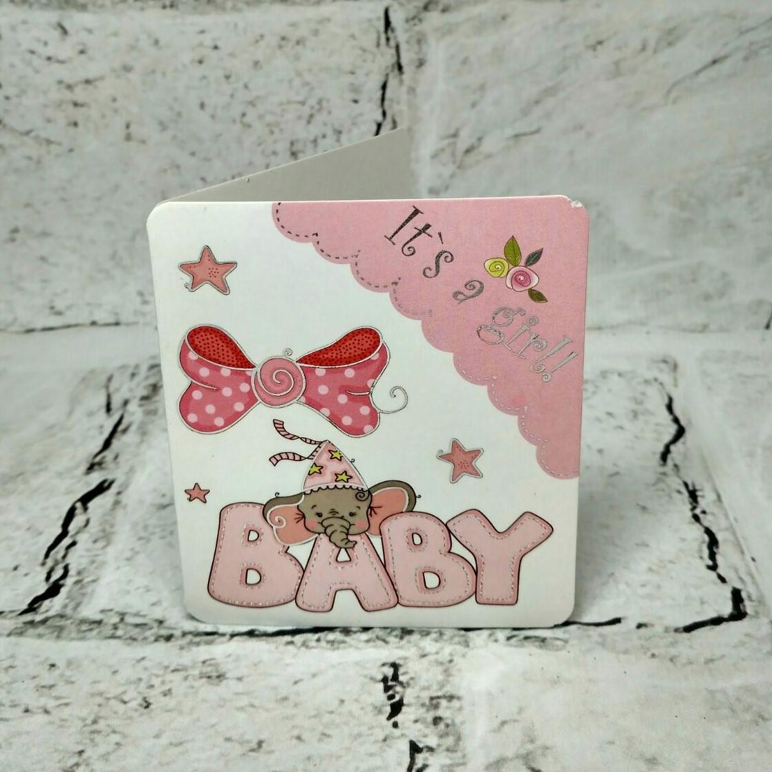 Открытка подарочная It's a girl Baby Shower 7,1х8,2 см (5503-174) Открытка подарочная It's a girl Baby Shower 7,1х8,2 см (5503-174)