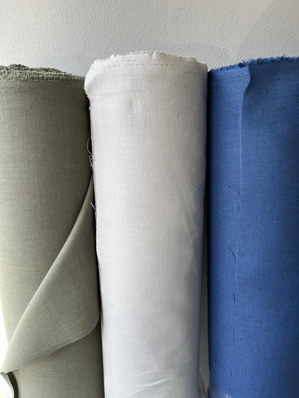 Тканина LINEN PLUS 52% льону та 48% бавовни 143 см 394 Світло-сірий - фото 5