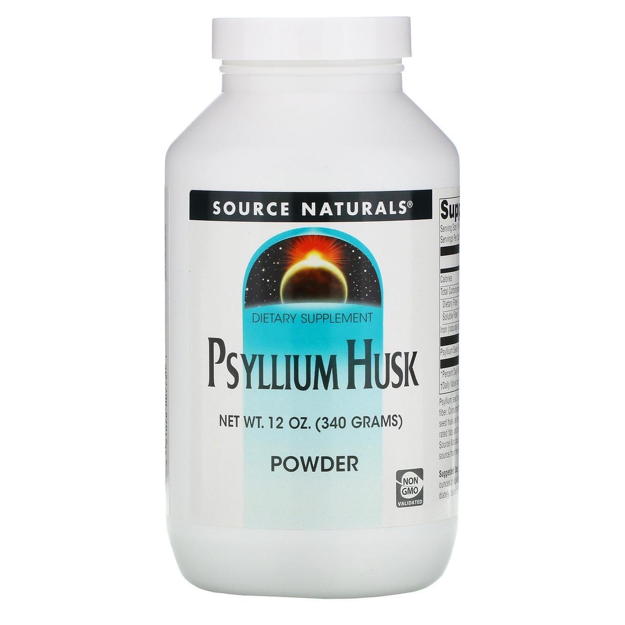 Псиліум Source Naturals Psyllium Husk Powder порошок із лушпиння насіння подорожника 340 г - фото 1