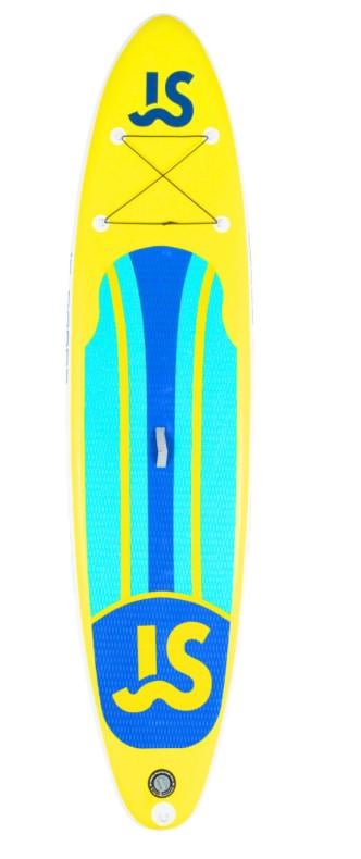 Доска SUP YELLOW JS надувная двухслойная туринговая 11" 335x81x14 см
