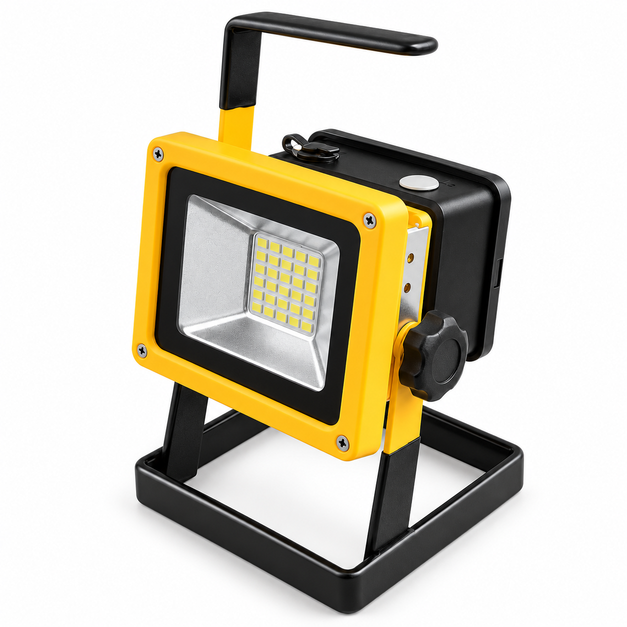 Прожектор акумуляторний Bailong BL-204 LED 100W Жовто-чорний (4831) Прожектор акумуляторний Bailong BL-204 LED 100W Жовто-чорний (4831)