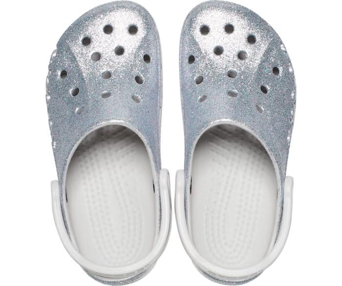 Сабо с блестками Crocs Baya Glitter р. 40-41 Silver Glitter (22281681) - фото 6