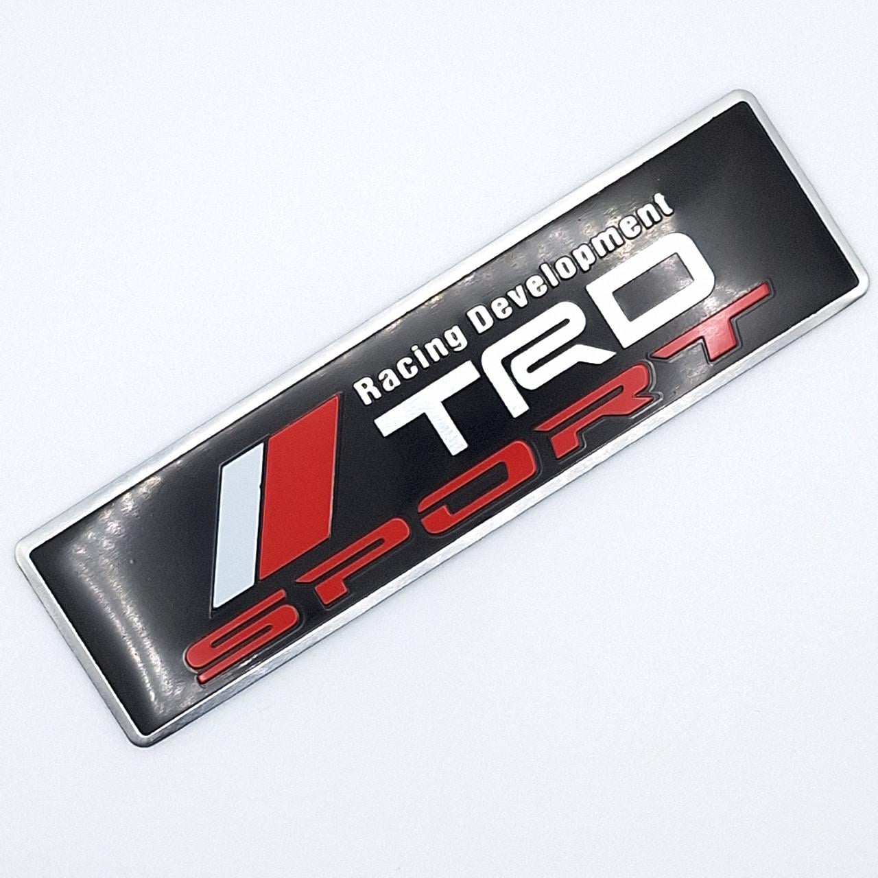 Эмблема алюминиевая TRD Sport Toyota Racing Development 10х2,8 см (1721849501)