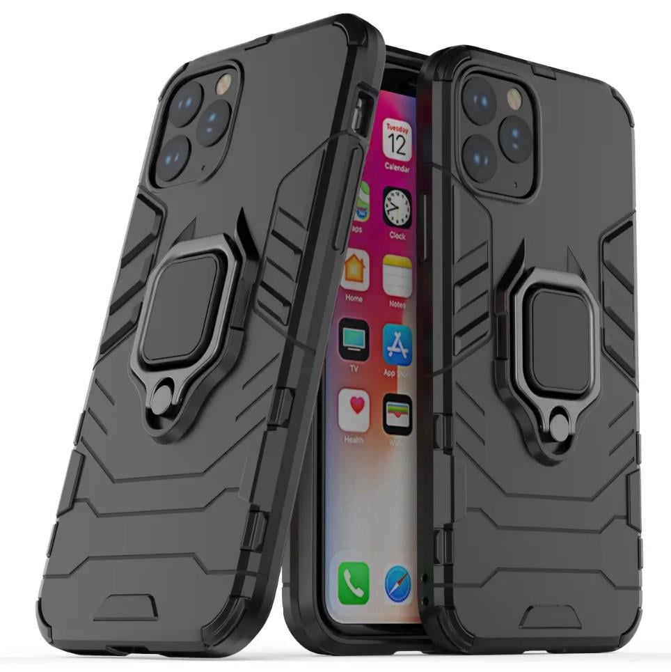 Чехол бампер Primolux Ring Armor для Apple iPhone 11 Pro - Black - фото 4