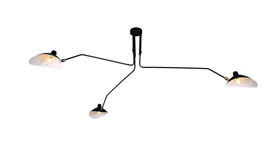 Люстра Levistella Меркурий 56-PR5515-3 BK на 3 лампы Черный (14-16-LVS1489)