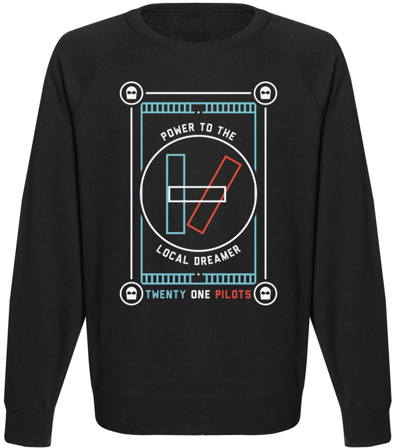 Світшот "Twenty One Pilots - Power To The Local Dreamer 2" L Чорний Світшот "Twenty One Pilots - Power To The Local Dreamer 2" L Чорний