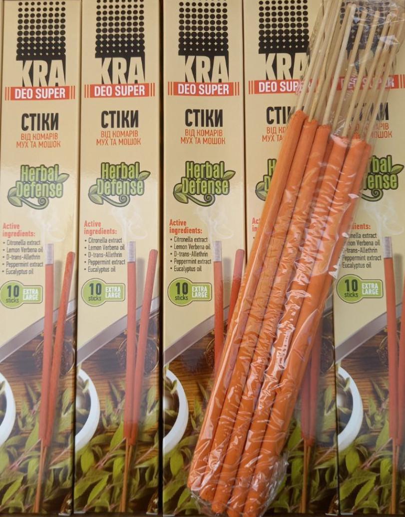 Стіки від комарів KRA DEO SUPER extra лайм 10 шт