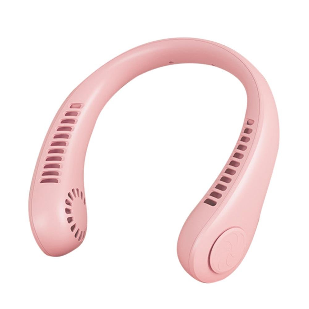 Вентилятор портативный на шею Neck Fan Х5 USB аккумуляторный Розовый (MX-00009127R)