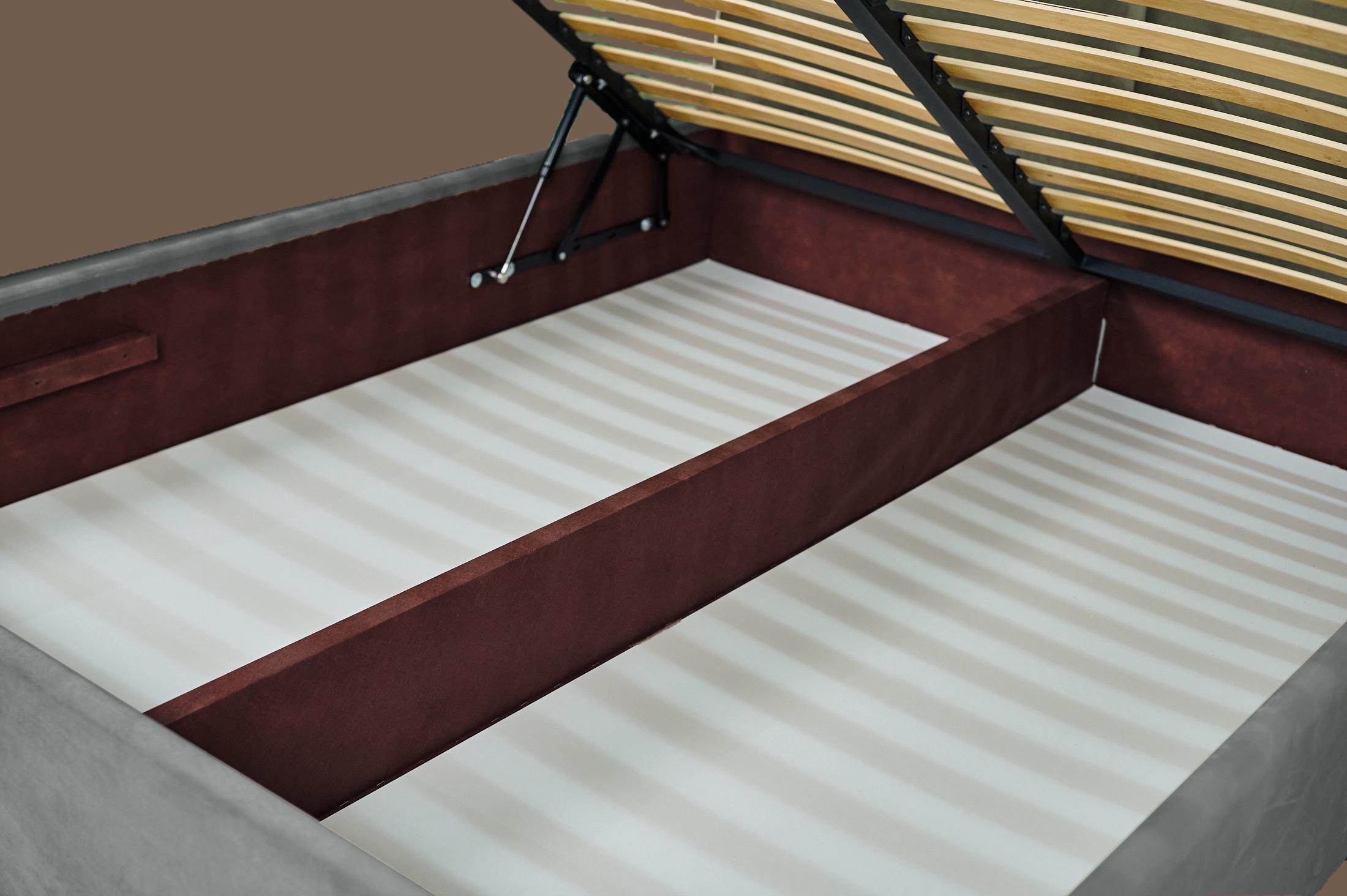 Ліжко RidneTut Taylor з підйомним механізмом Lili 94 160х200 см Сірий (334331-1112094) - фото 4 Ліжко RidneTut Taylor з підйомним механізмом Lili 94 160х200 см Сірий (334331-1112094) - фото 4