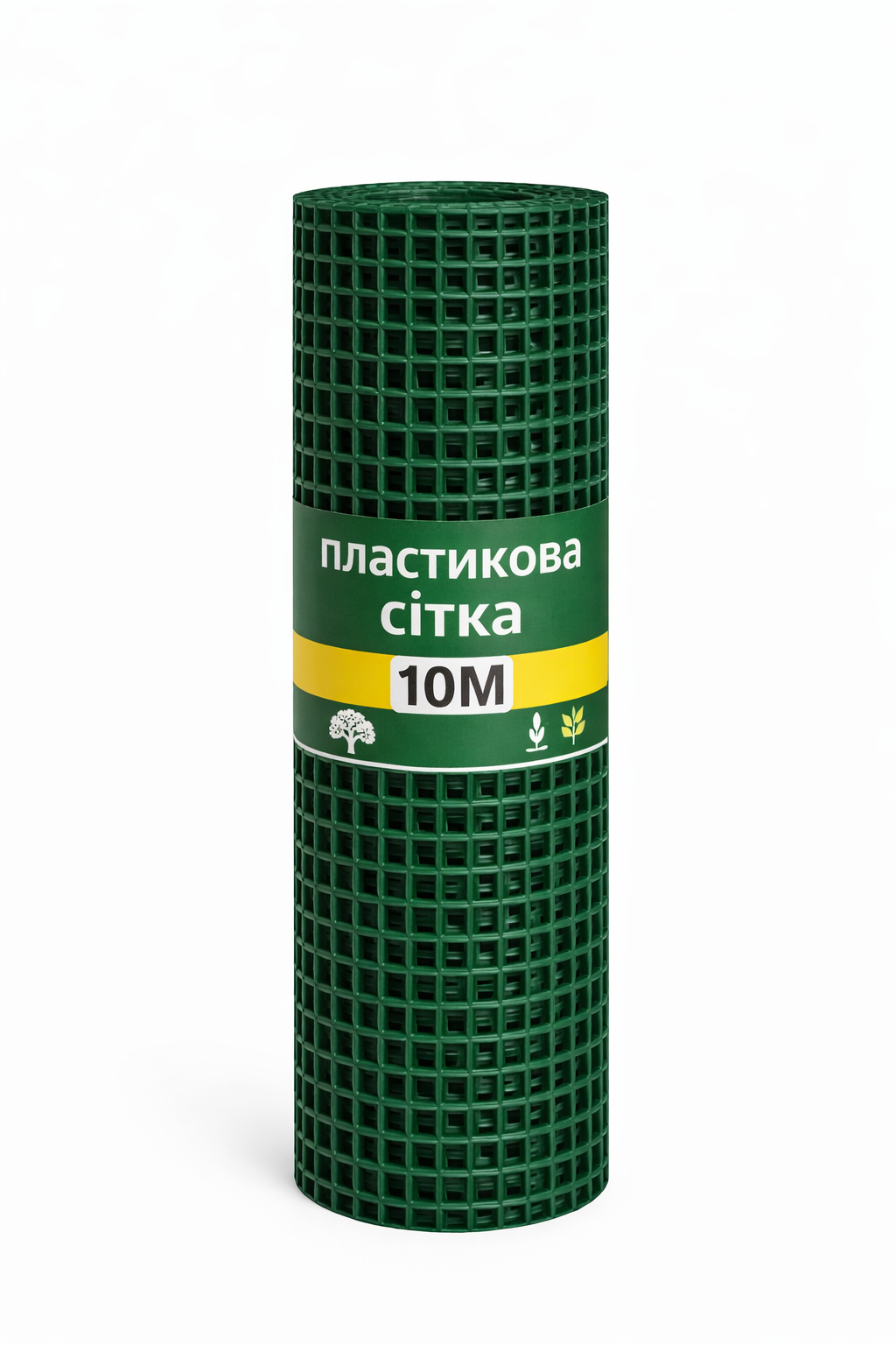 Сетка пластиковая Клевер для заборов и сада 20х20 мм/1х10 м Темно-зеленый (32370721)