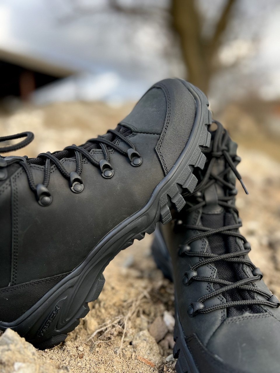 Напівчоботи із натуральної Undolini Бруклін р. 41 Чорний (24852013) - фото 7