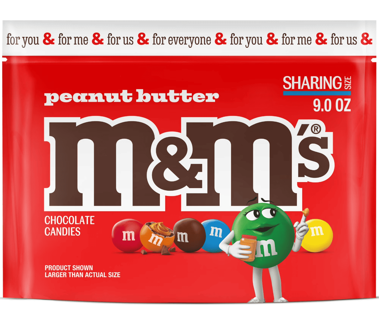 Драже M&M's Peanut Butter Milk Chocolate Candy 255,2 г (1094506704)
