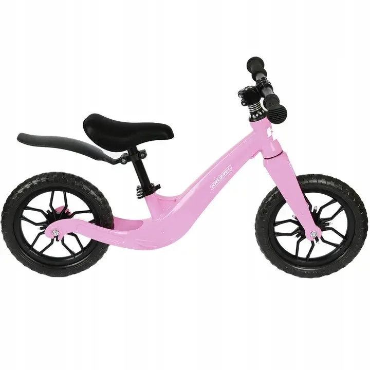 Велосипед беговой Kruzzel магниевый EVA колеса ремень для переноски 12" 2,6 кг Розовый (27730364)