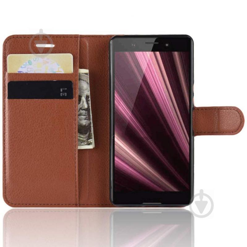 Чехол-книжка Litchie Wallet для Sony Xperia Ace / XZ4 Compact Brown (hub_cagE87951) - фото 5