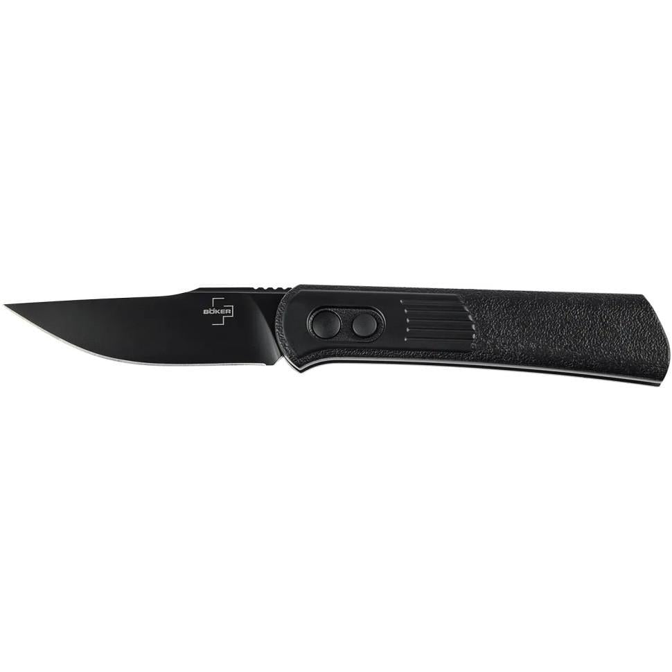 Нож складной туристический Boker Plus Alluvial All замок Button Lock Black (01BO346)