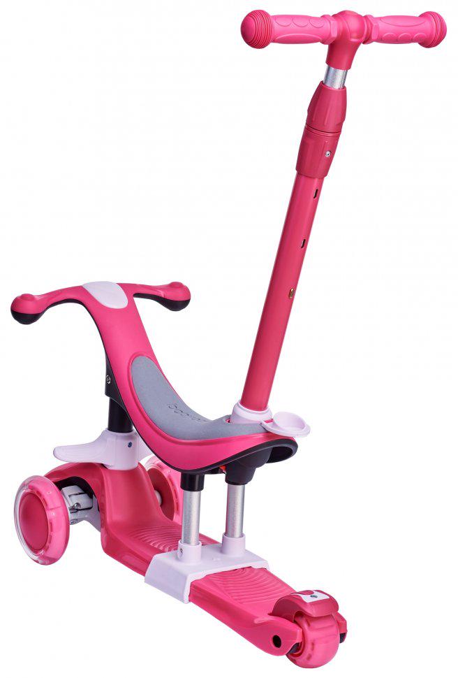 Самокат- беговел Maraton Credo от 12 месяцев до 6 лет Коралловый