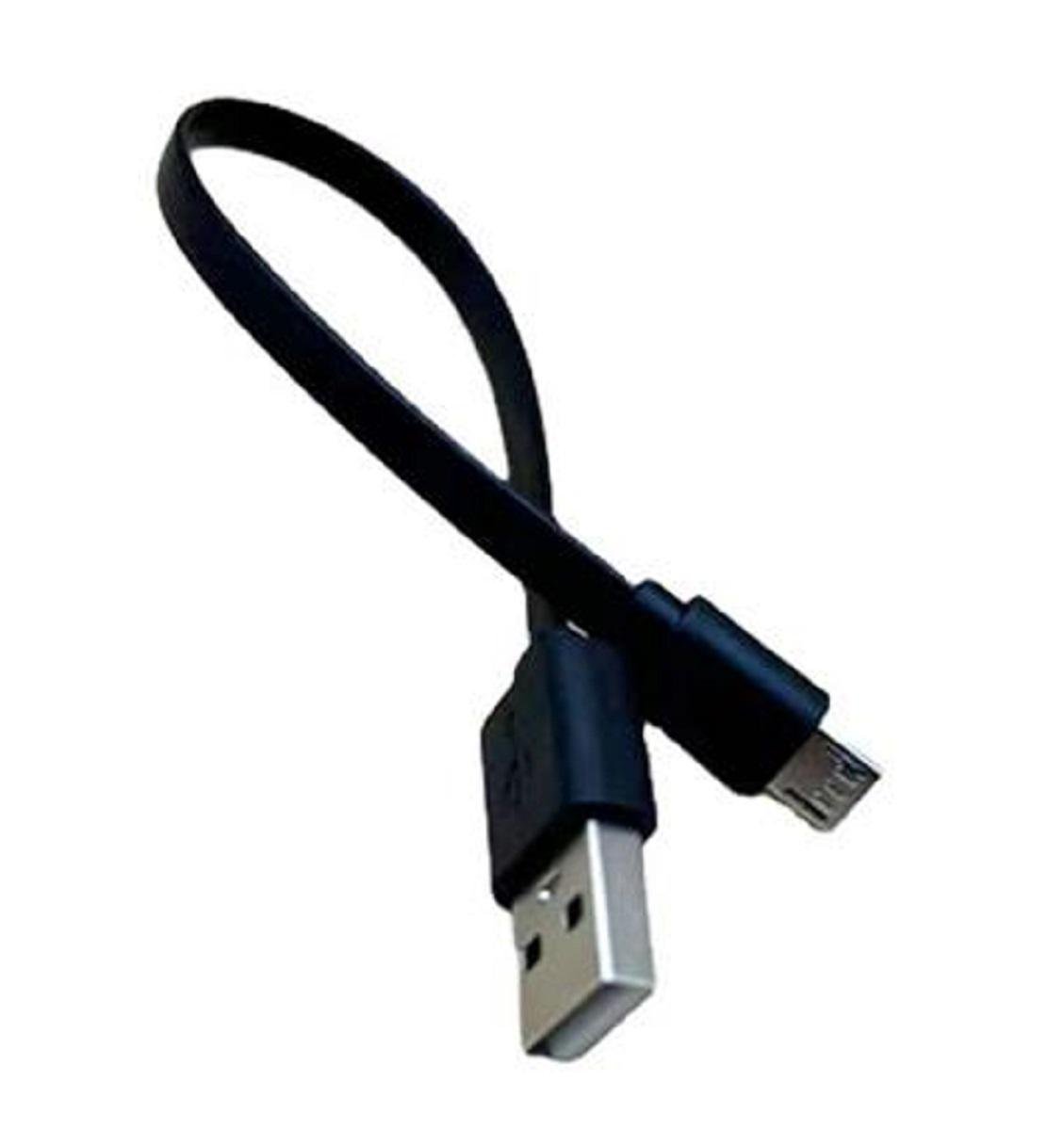 Кабель USB-microUSB для зарядки телефона 30 см Черный (CUSB03B) - фото 2