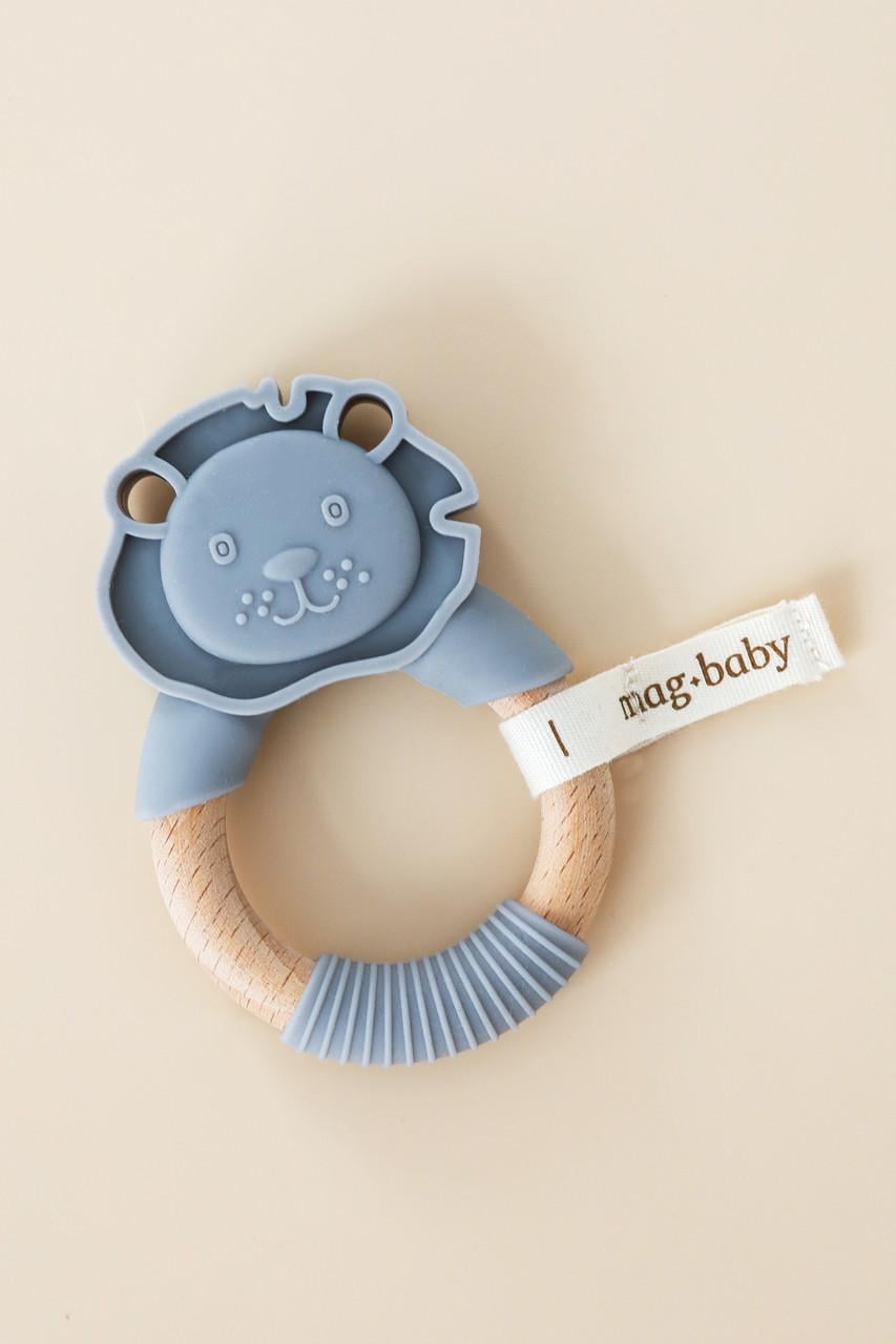 Прорізувач з дерев'яним кільцем Mag Baby Lion Сірий (2954798539) Прорізувач з дерев'яним кільцем Mag Baby Lion Сірий (2954798539)