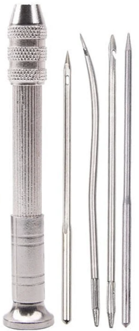 Набор стальных шил для шитья кожи 5 шт. (40_110)