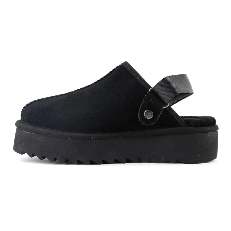 Уггі жіночі UGG Lanah Clog Chestnut Black р. 40 Чорний (28052)