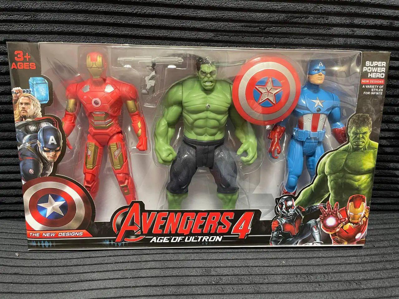 MARVEL CLASSIC SUPER HEROES フィギュアセット ᐉ Набор фигурок Marvel Avengers Железный человек/Капитан Америка