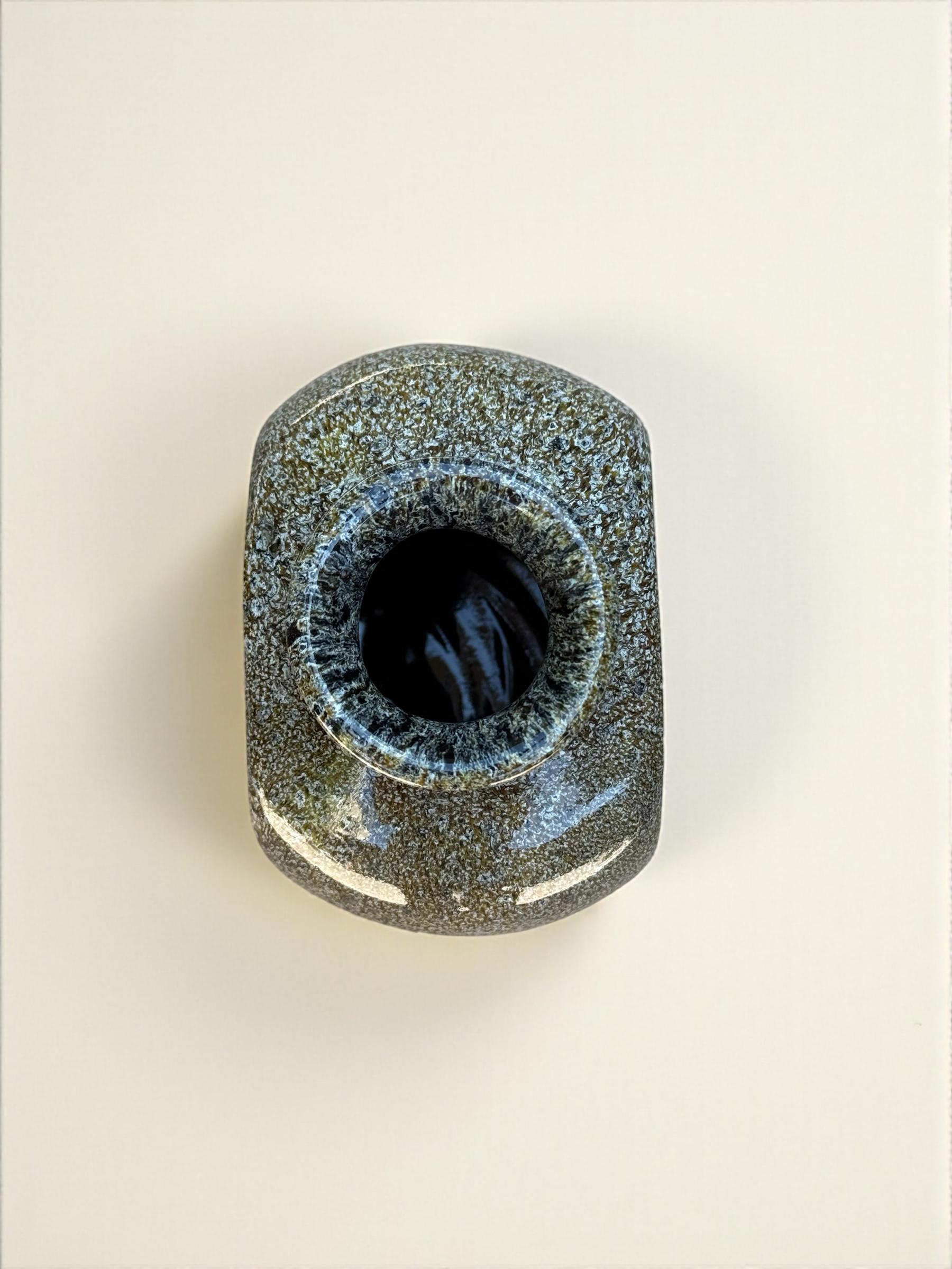 Ваза квадратная ручной работы 9,5 см Желтый (28783219) - фото 2