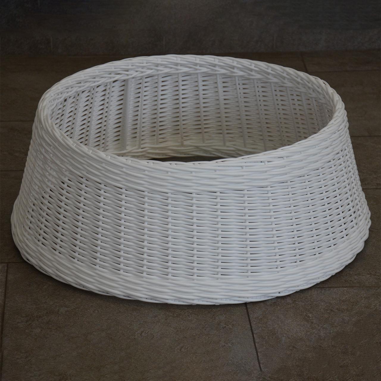 Подставка-юбка под елку плетеная из искусственного ротанга/ручной работы XXL Белый - фото 4 Подставка-юбка под елку плетеная из искусственного ротанга/ручной работы XXL Белый - фото 4