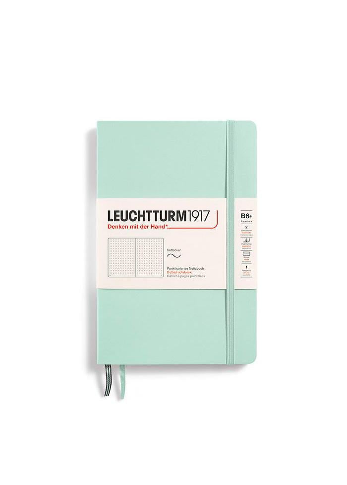 Блокнот Leuchtturm1917 Paperback B6+ мягкая обложка точка Mint Green (370321)