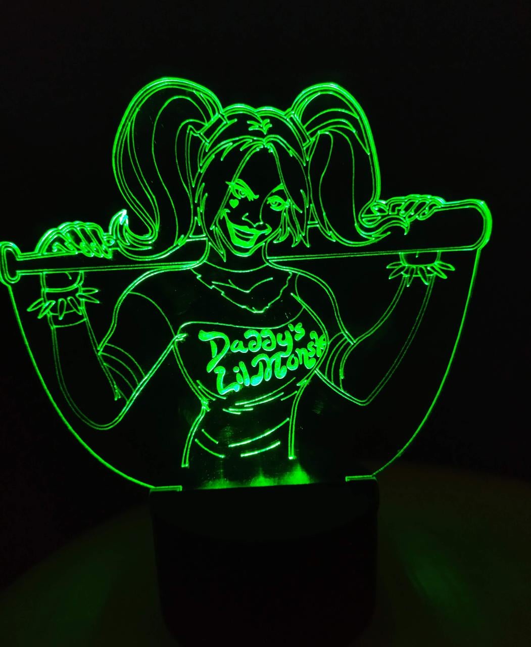 3D-ночник Harley Quinn DC Comics несколько подсветок/на батарейках/220V (1205715170)