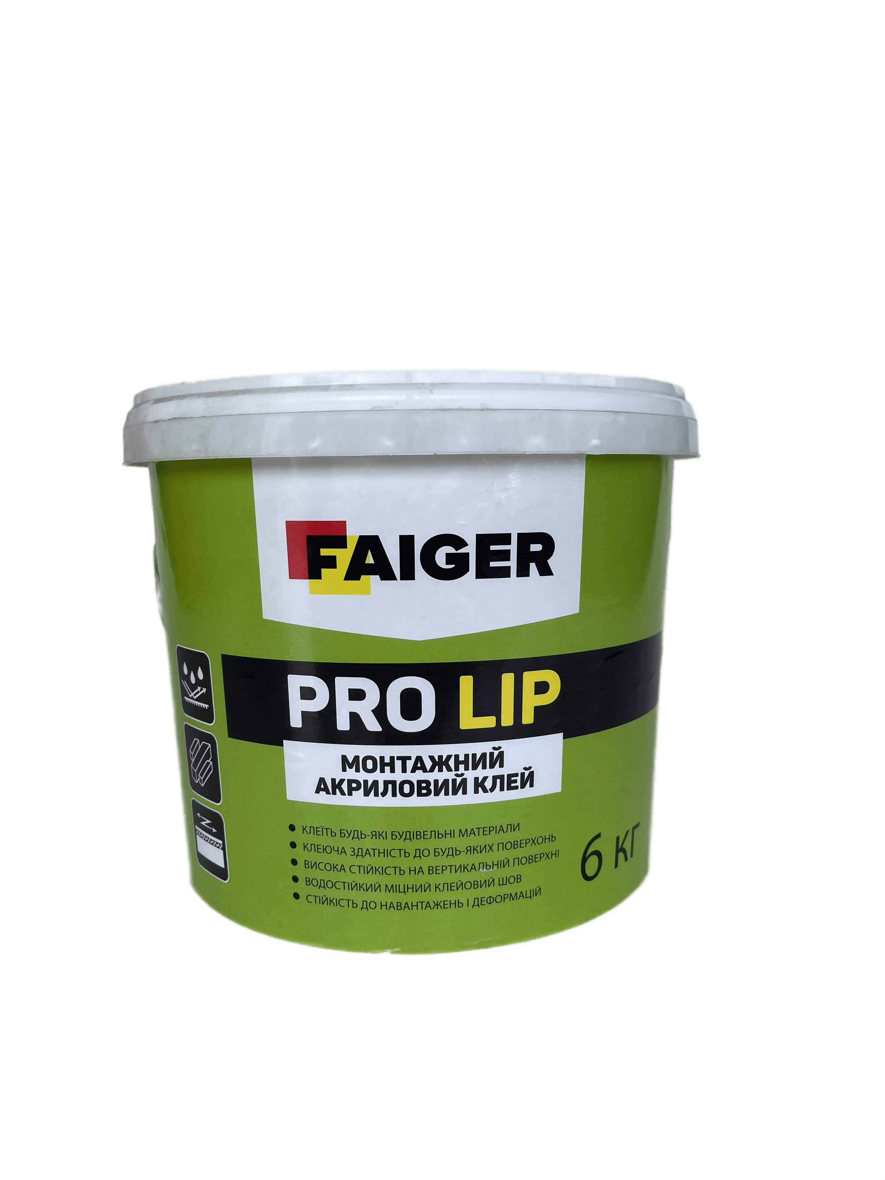 Клей монтажный акриловый Faiger PRO LIP 6 кг (000013907)