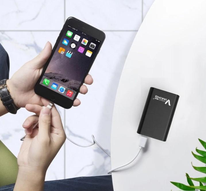 Повербанк Viaking V12N з LED індикатором USB/MicroUSB 50000 mAh Чорний (19036156) - фото 3