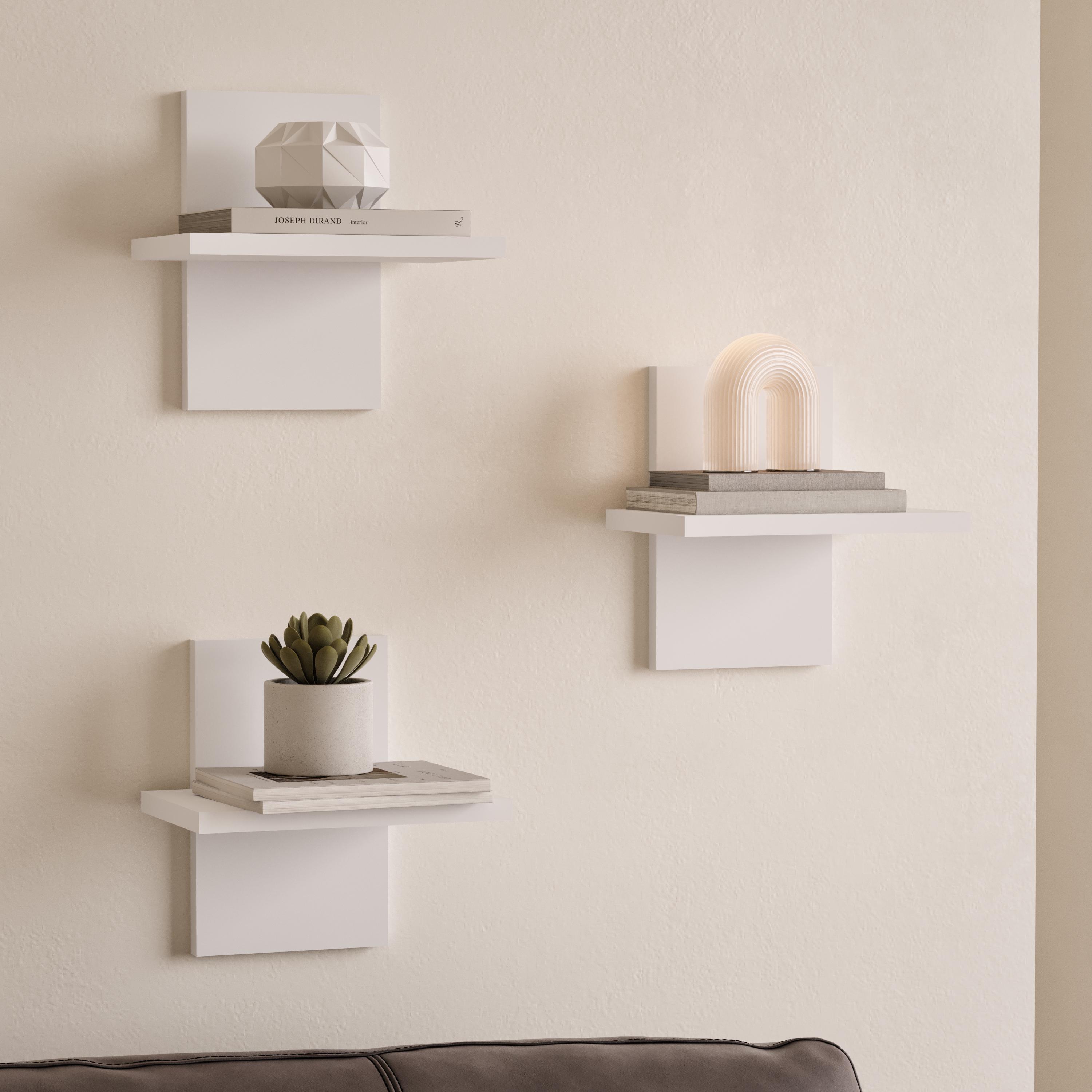 Комплект полок настенных NP-11 250х178х250 мм Белый