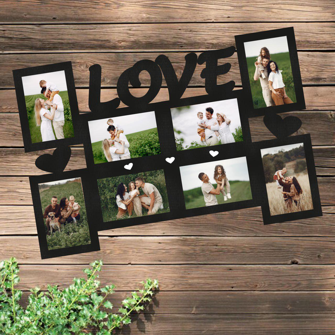 Фоторамка Wooden House LOVE 60х40 см