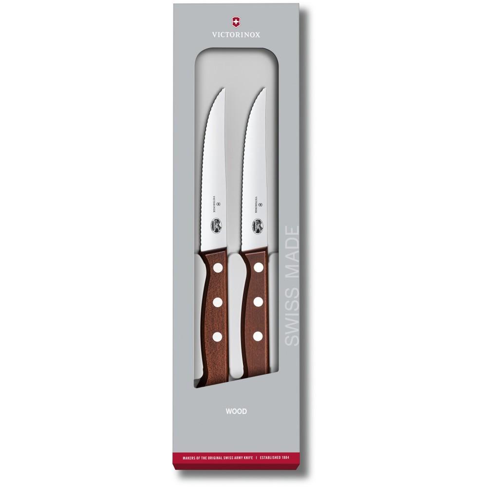 Набор ножей Victorinox Wood Steak Set 2 шт. (5.1230.12G) - фото 5