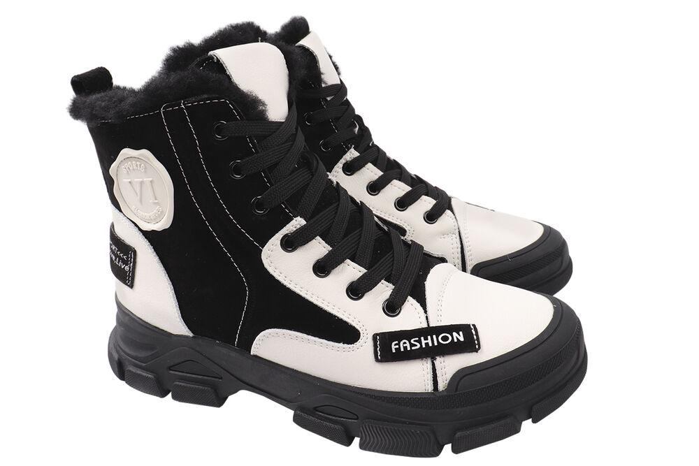 Ботинки женские Vikonty из кожи высокие р. 38 (186-21/22ZHS)