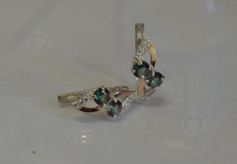 Серьги серебряные Sil 076s-13 Мистик (Sil-961)