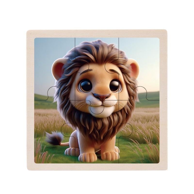 Пазл-вкладиш дерев'яний дитячий Тигр MD 1509-31 6 ел. (RLT52704)