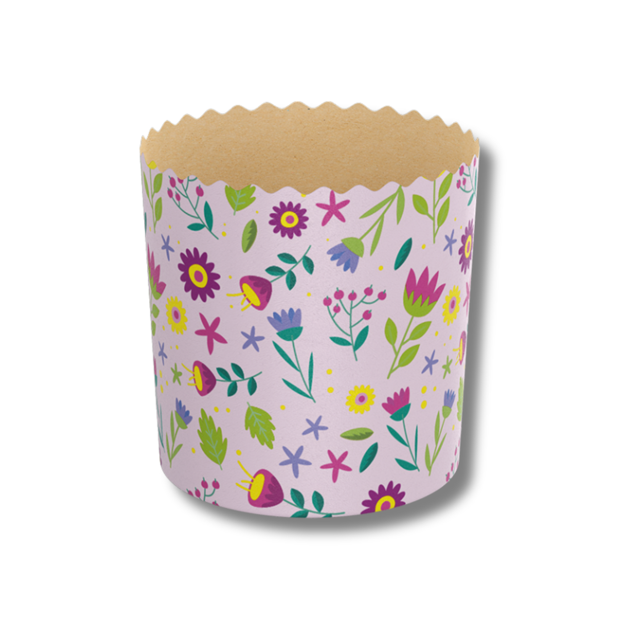 Форма для кулича Good Baking с цветами 50 шт. 90х85 мм Светло-коричневый (PS172) - фото 7