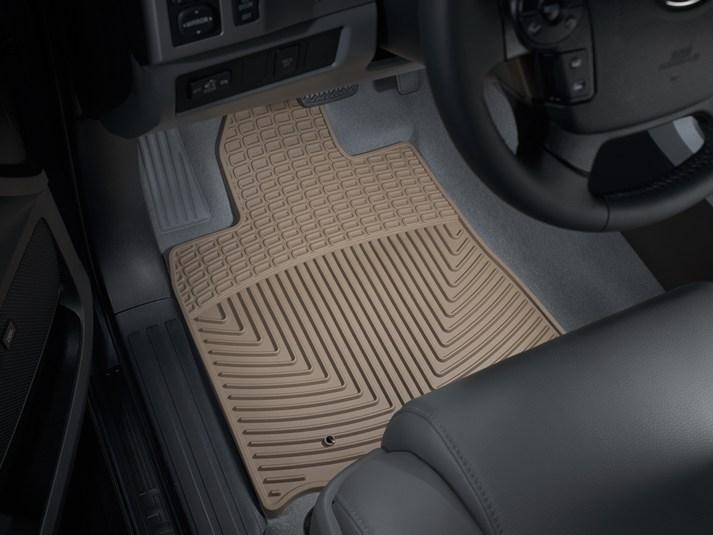 Коврики автомобильные передние резиновые WeatherTech W76TN Toyota Sequoia/Tundra 2008-2011 Бежевый (88497014)