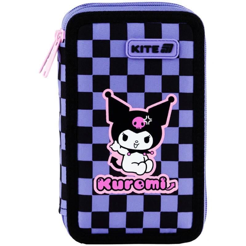 Пенал без наполнения KITE Kuromi 623 HK 2 отделения (HK25-623)