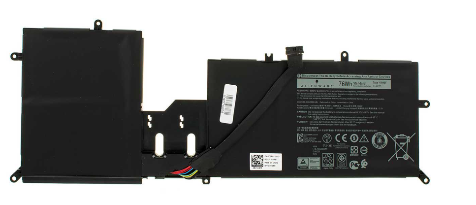 Аккумулятор для ноутбука Dell Alienware M17 R2 6334 mAh 114V 72 Wh