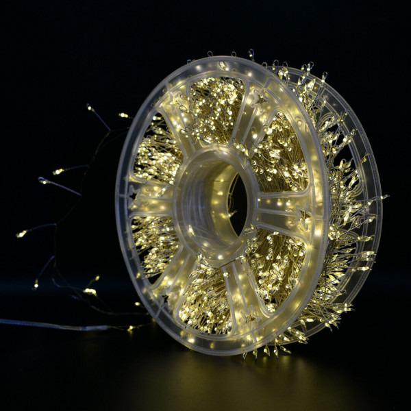 Гирлянда роса мишура серебристая проволока пульт д/у теплая Белая 60 м 1800 диодов от USB (TOP-196) Гирлянда роса мишура серебристая проволока пульт д/у теплая Белая 60 м 1800 диодов от USB (TOP-196)