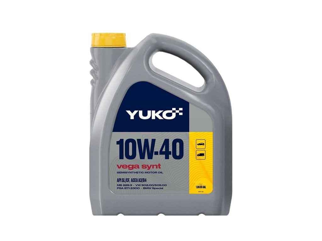 Масло моторне напівсинтетичне YUKO 10W-40 VEGA SYNT API SL/CF 4 л (659478)