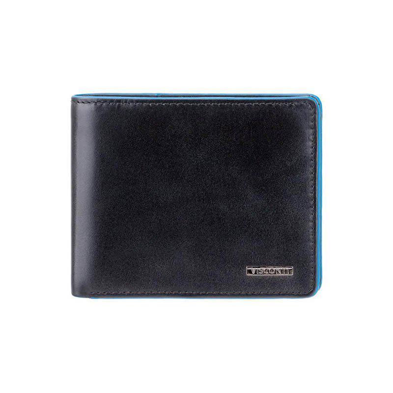 Портмоне мужское кожаное Visconti Ozwald с RFID Italian Black (ALP85 IT BLK)