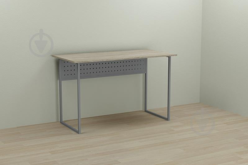 Компьютерный стол Ferrum-decor Майк 75x100x70 серый ДСП Дуб Сонома 16мм