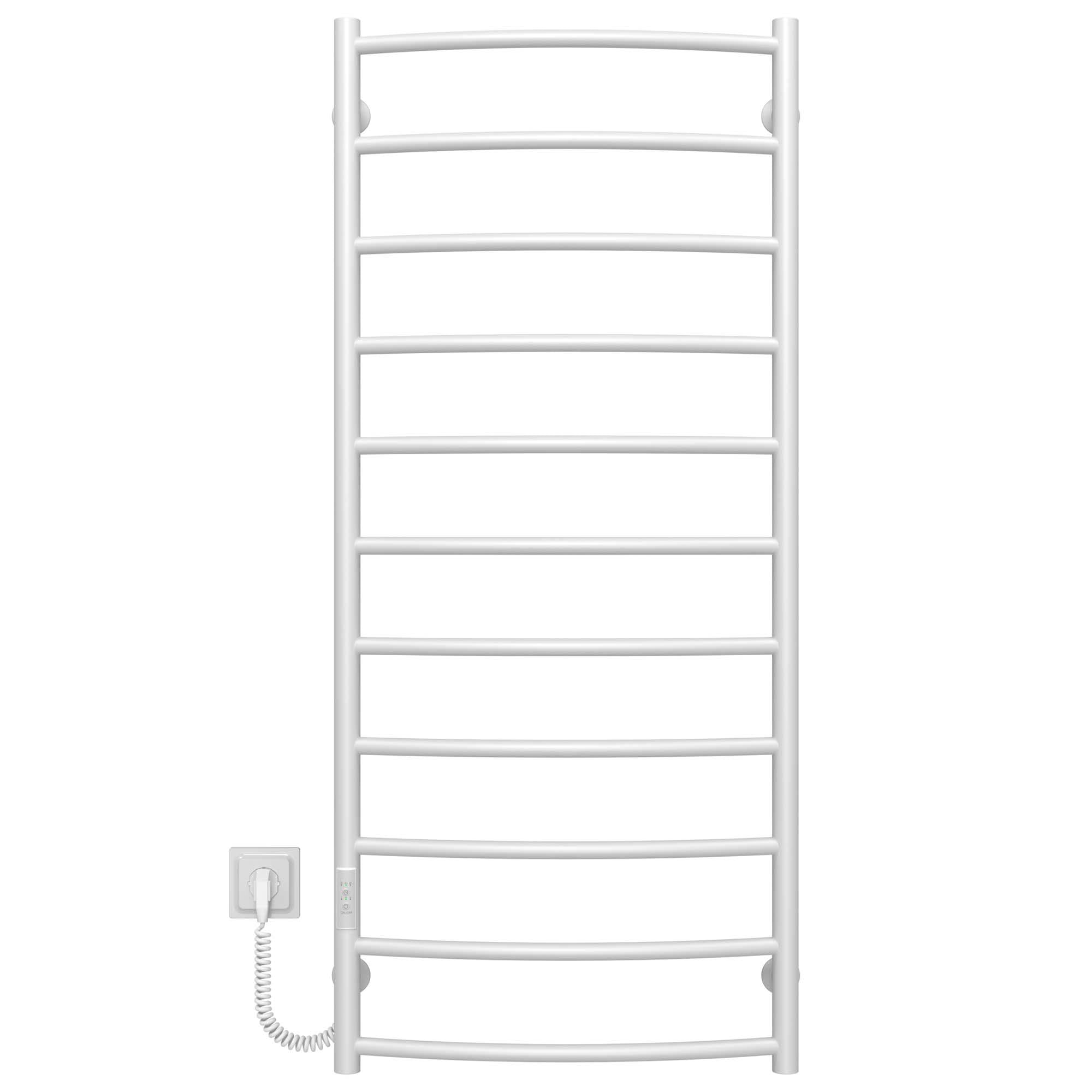 Полотенцесушитель электрический Deffi Классик П11 WD03 левое подключение нержавеющая сталь 500x1200 мм Белый (C.DK.120.50.11.EWL3)