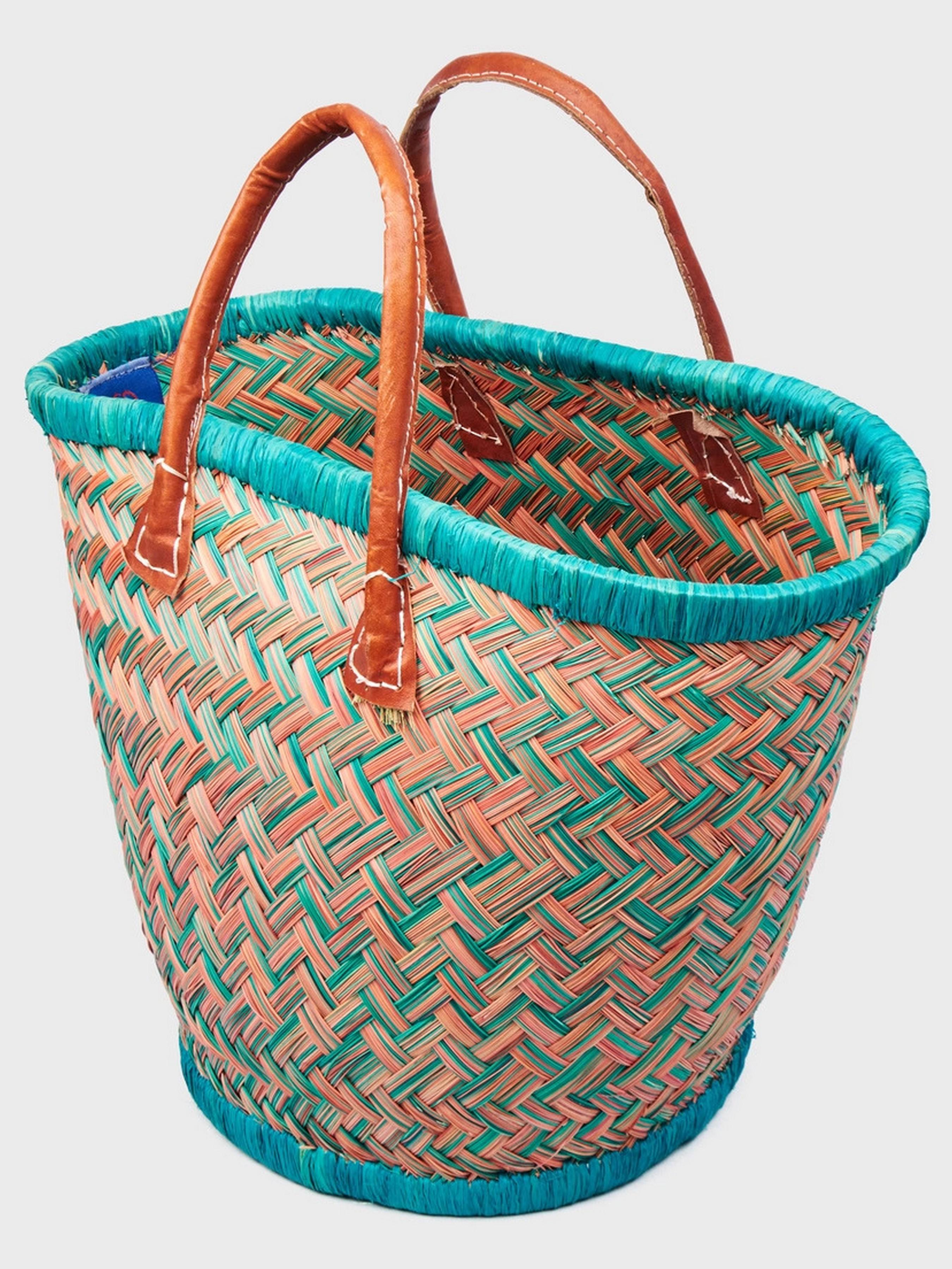 Пляжная сумка LE COMTOUR DE LA PLAGE Aravola MM_Bicolor_563 Горчично-зеленый - фото 2 Пляжная сумка LE COMTOUR DE LA PLAGE Aravola MM_Bicolor_563 Горчично-зеленый - фото 2